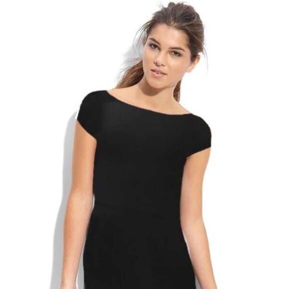 Black Max Studio Mini Bandage Knit Cap Sleeve Dress NWT - Picture 1 of 10